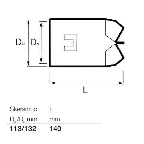 Drenažo vamzdžių aklė Wavin, Ø 113 mm image 3