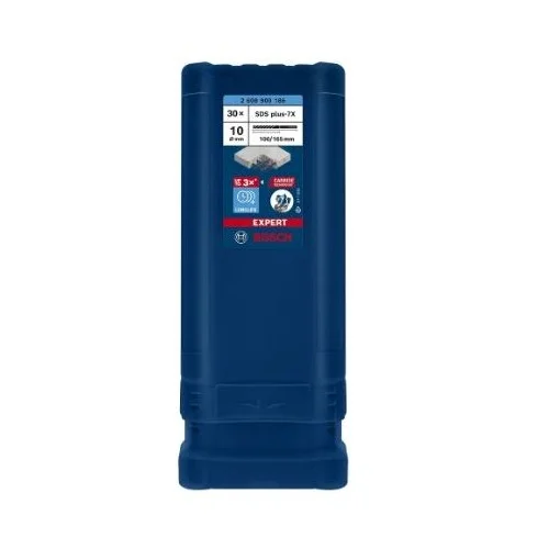 Bosch SDS-plus grąžtas betonui 10x100x165 mm, 30 vnt. 2608900186 image 1