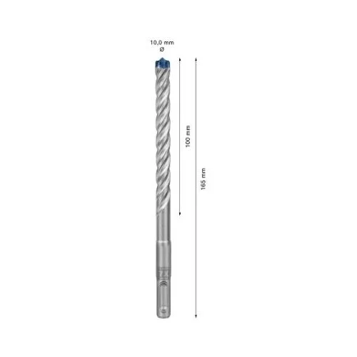 Bosch SDS-plus grąžtas betonui 10x100x165 mm, 30 vnt. 2608900186 image 3