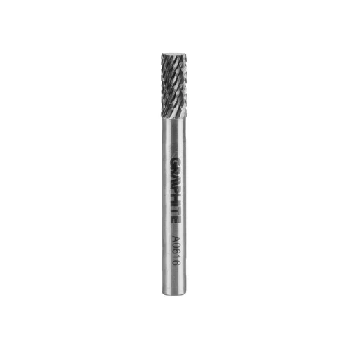 GRAPHITE Metalo freza HM, type A (cilindrinė), Ø6 x 16 mm, koto Ø6 x 45 mm image 1