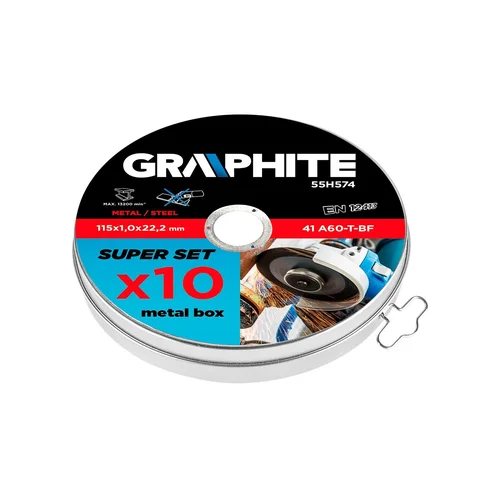 Graphite Metalo pjovimo diskas 115x1x22.2 mm image 1