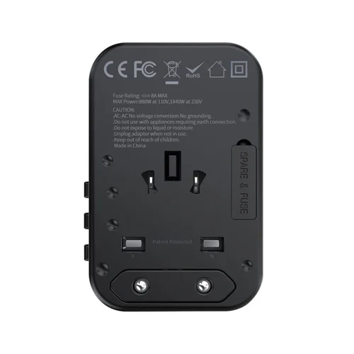 Choetech PD5009 65W kelioninis įkroviklis Juodas image 3