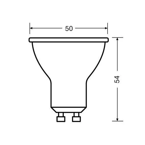 Osram PAR16 LED lemputė GU10 2700K 350 lm 4.5 W 60° image 3
