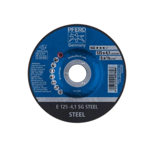 PFERD Metalo šlifavimo diskas Ø125x4x22mm E125-4 A24 R SG image 2