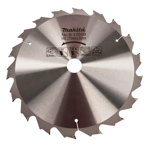 Makita T18 B-12859 T.C.T. pjūklo diskas 270 mm image 1