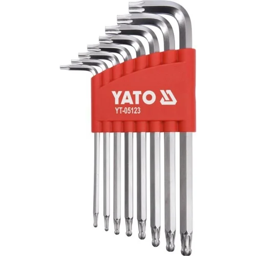 YATO L tipo TORX trumpų raktų rinkinys 8vnt T9–T50 image 1