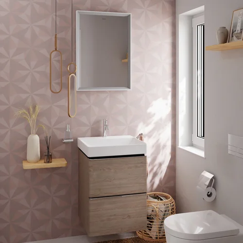 Hansgrohe Xelu Q 54021000 spintelės korpusas, ąžuolas, rankenos apdaila chromas image 3