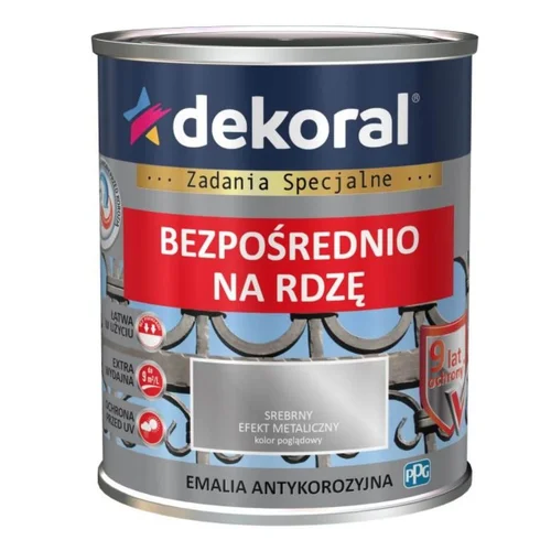 Dekoral emalis antikorozinis 0,65 L metallic sidabrinis image 1