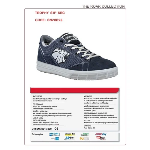 U.Power TROPHY S1P SRC Darbo batai 48 image 2
