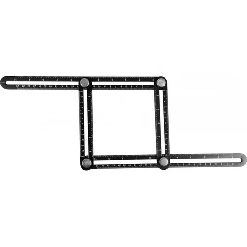 Yato reguliuojama aliuminio liniuotė-šablonas 120x250 mm image 1