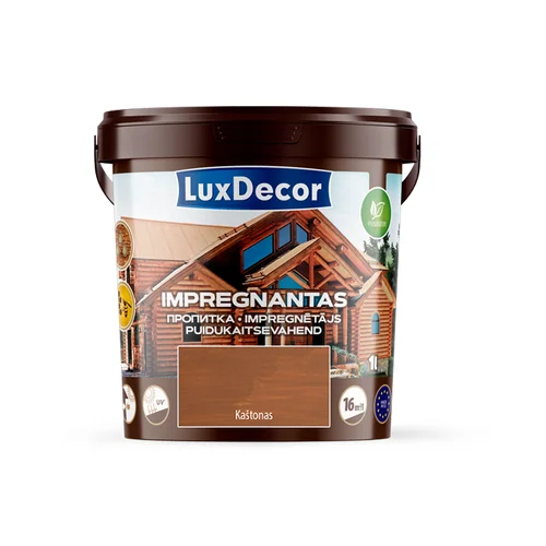 LuxDecor Dekoratyvinis medienos impregnantas 1 L Kaštono spalva image 1