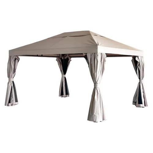 Lauko pavėsinė 3×4 m su tinkleliu, smėlio image 2