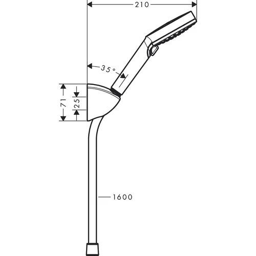 Hansgrohe Vernis Blend 100 Vario EcoSmart 26278000 Chromas image 2