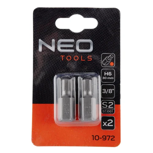 NEO HEX Antgaliukai 6 x 30 mm, S2, 2 vnt. image 2
