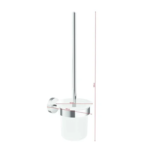 Tesa SMOOZ 40632 šepetys unitazo balta, chromo image 3