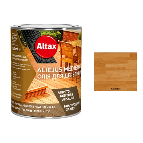 ALTAX Altaxin Medienos aliejus, 0,75 L, Kaštonos spalva image 1