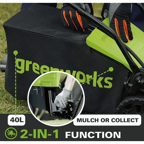 Greenworks G24X2LM41 Akumuliatorinė vejapjovė, 41 cm, 48 V image 3