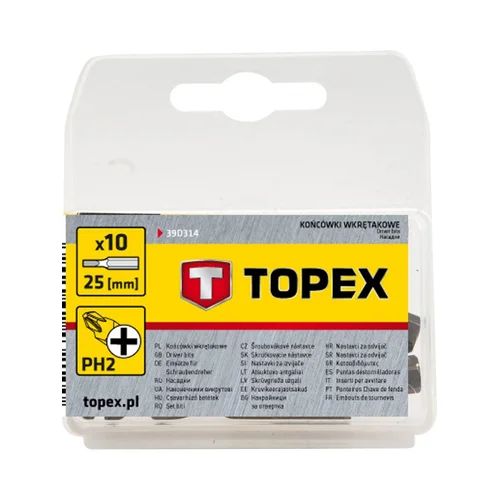 TOPEX PH2x25mm antgalių rinkinys, 10 vnt. image 2