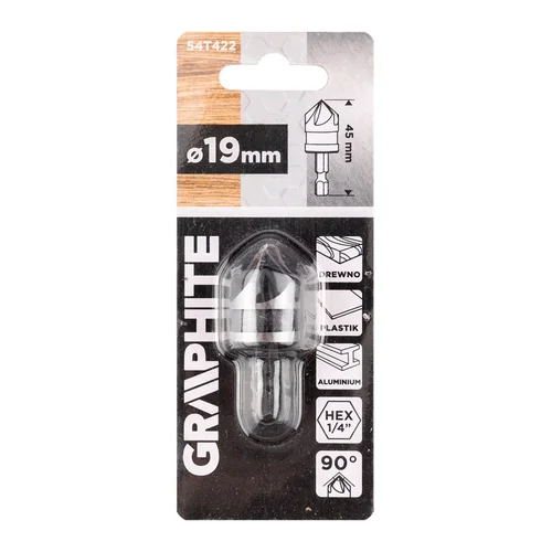 GRAPHITE Gilintuvas Hex 19 mm 54T422 image 2