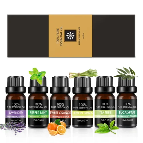 Bohomi Home Spa 100% Pure 6×10 ml eterinių aliejų rinkinys image 1