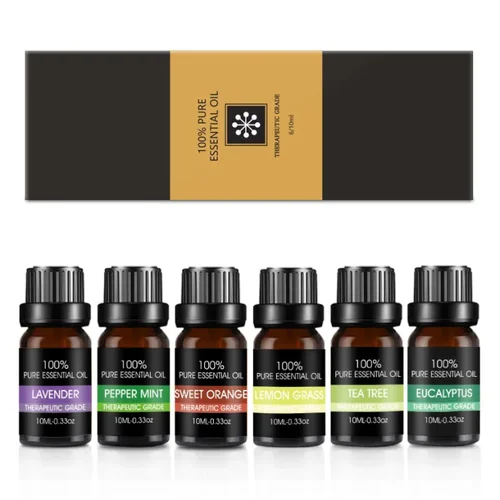 Bohomi Home Spa 100% Pure 6×10 ml eterinių aliejų rinkinys image 2