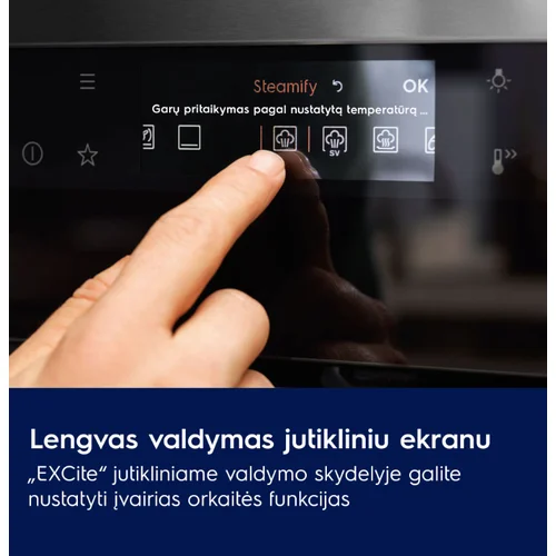 Įmontuojama orkaitė Electrolux SurroundCook SteamBake COD8H39Z su maisto termometru image 3