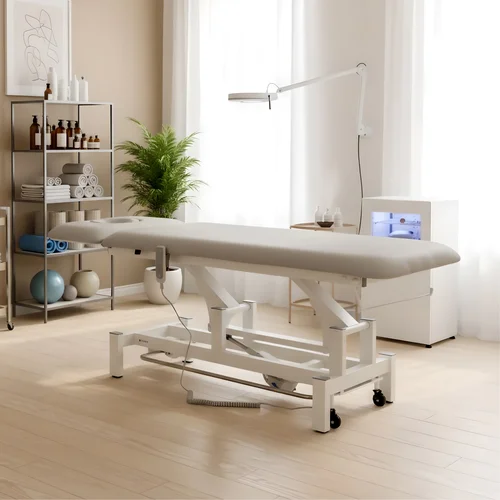 Habys Fortis 2 ERGO elektrinis masažo stalas, šviesiai pilkas image 3