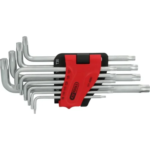KS Tools L-raktų TORX komplektas T8–T50, 10vnt, ilgi image 1