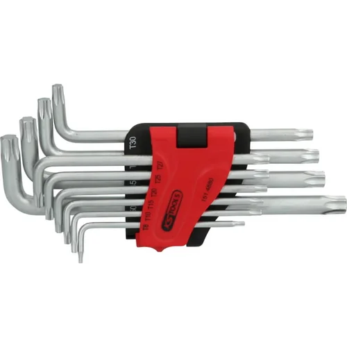 KS Tools L-raktų TORX komplektas T8–T50, 10vnt, ilgi image 2