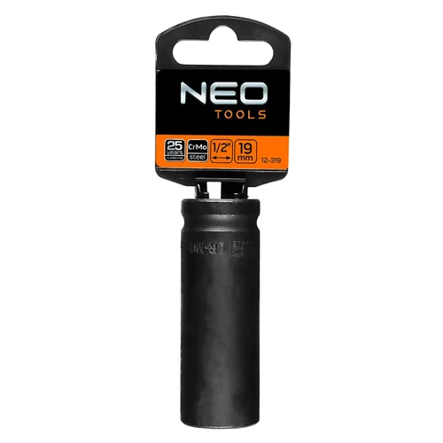 NEO Ilga smūginė galvutė 1/2'', 19 mm, Cr-Mo image 2
