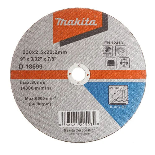 Makita D-18699 pjovimo diskas 230 x 2,5 mm A30S Metalui image 1