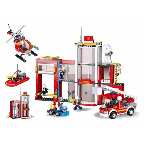 Sluban Fire Fire Station M38-B0631, 612 dalių image 2