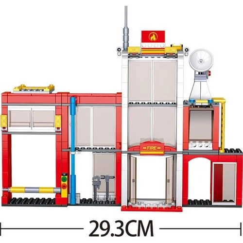 Sluban Fire Fire Station M38-B0631, 612 dalių image 3
