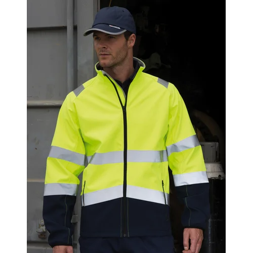 Gero matomumo Result R450X Softshell darbo striukė XL Fluorescent Yellow/Black image 2