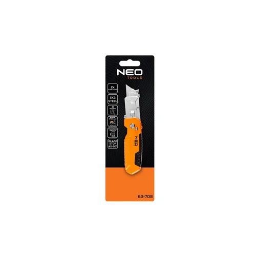 NEO TOOLS 63-708 trapecijos formos peilis su grandikliu image 2