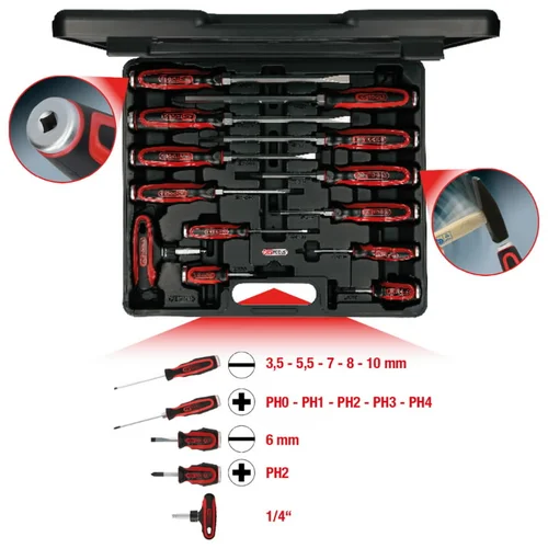 KS Tools ERGOTORQUE Smūginių atsuktuvų komplektas 13 vnt image 3