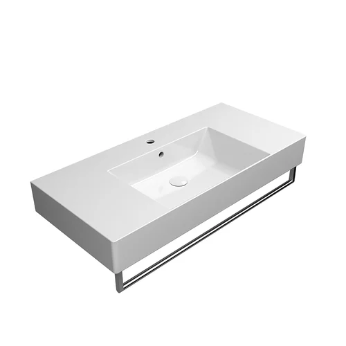 GSI KUBE X 100x47 Extraglaze® Pakabinamas praustuvas image 3