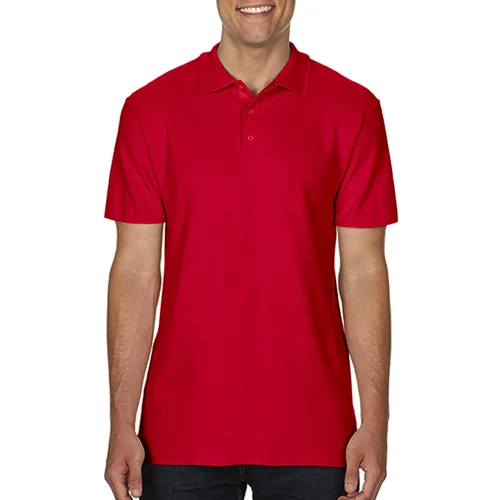 Gildan 64800 Vyriški polo marškinėliai, 4XL, Raudona image 3