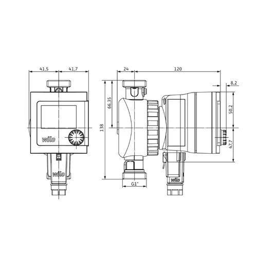 Wilo Star-Z NOVA T 138 mm Recirkuliacinis siurblys image 2