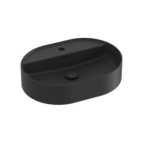 Keraminis praustuvas Ceramic Slim Shelf O 55 Juodas matinis image 2