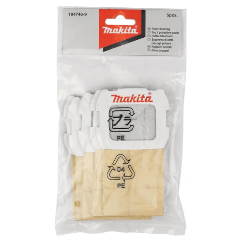 Makita 194746-9 Popieriniai dulkių maišai (5 vnt.) image 2