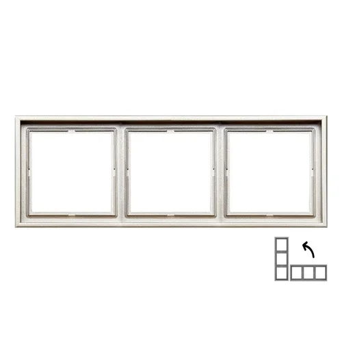 LIREGUS MODERN Trivietis rėmelis, 3 vietos, šampano spalvos image 2