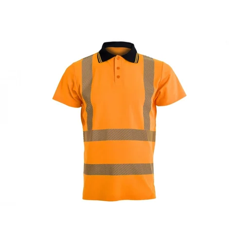 BoSafety TS-S171OP POLO marškinėliai trumpomis rankovėmis 4XL Hi-Vis Geltona image 2