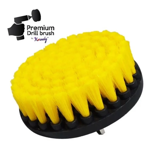 Kornely Premium Drill Brush by Kornely 13 cm Geltona image 1