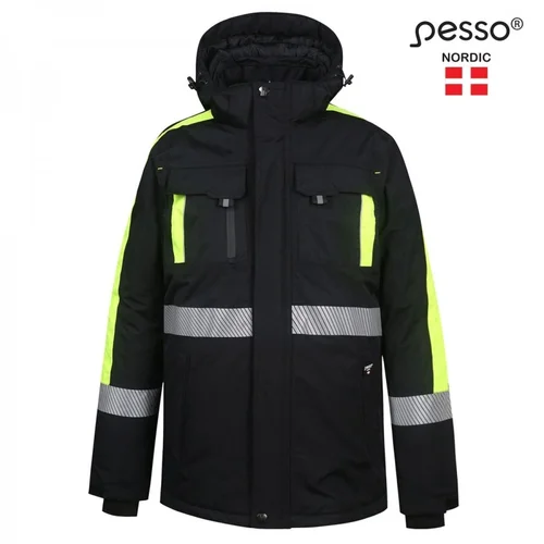Pesso NOVA pašiltinta striukė juoda/geltona 5XL image 1