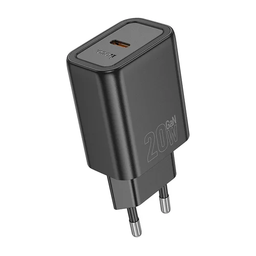 Hoco N60 20W GaN USB-C Juodas Įkroviklis image 2