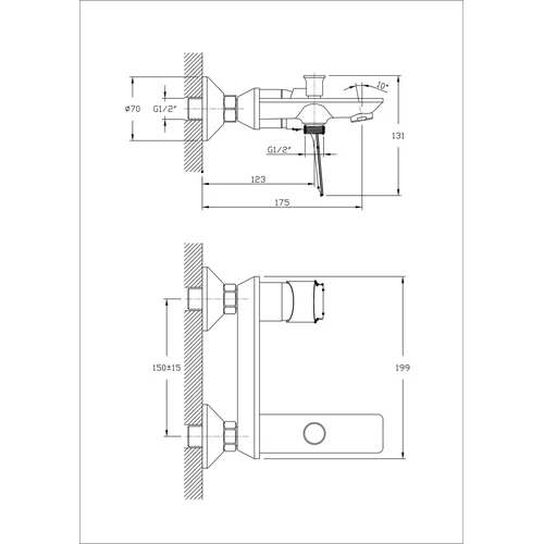 Maišytuvas dušo B153-3A image 2