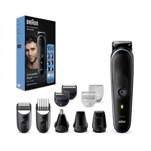 Braun MGK5445 Kirpimo Rinkinys Viskas Viename Juoda 10in1 image 2