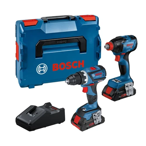 Bosch GDX 18V-210C + GSR 18V-60C rinkinys 2x4.0Ah image 1