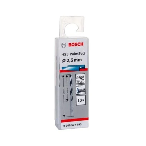 Bosch PointTeQ grąžtas metalui 2,5x30x57 mm, 10 vnt., 2608577193 image 2